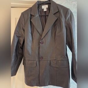Chadwicks Brown Leather Jacket Size 10 Womens